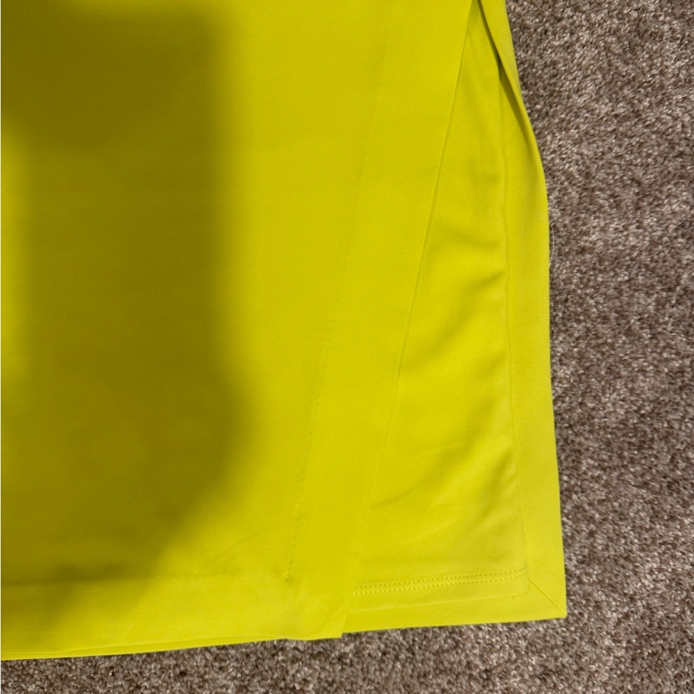 Express Vibrant Yellow Pencil Skirt NWT-stretch slit bodycon - Picture 4 of 7